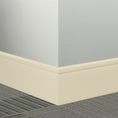 Johnsonite Bone White Rubber Millwork Contoured Wall Base