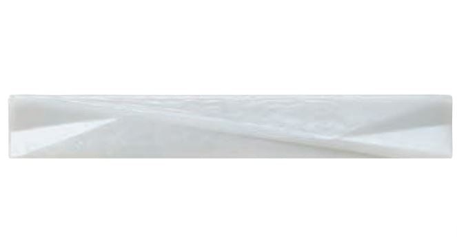 Illuminary Dove Glass Wall Trim 1" X 8" Convergent Liner Matte