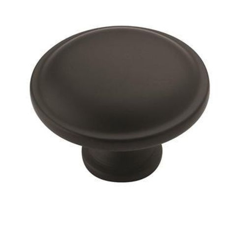 Bp53015fb Everyday Heritage Zinc Cabinet Knob - Matte Black - 1 1/4" (32 Mm) Length