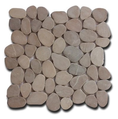 Tan Pebble Mosaic 12" x 12"