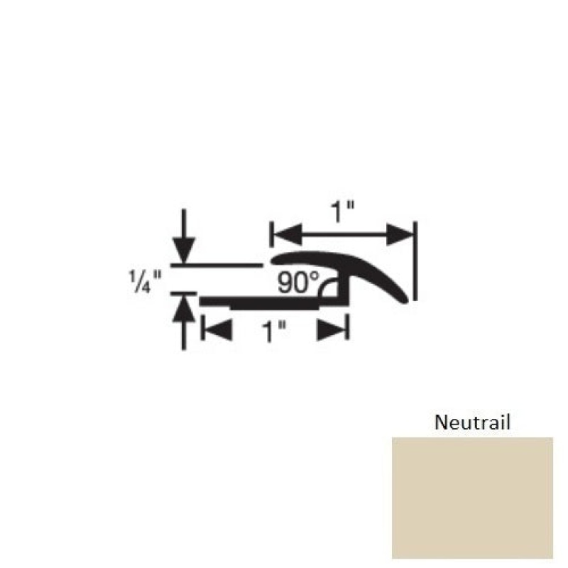 Flextones Neutrail Vinyl 168 Carpet to Tile Transition