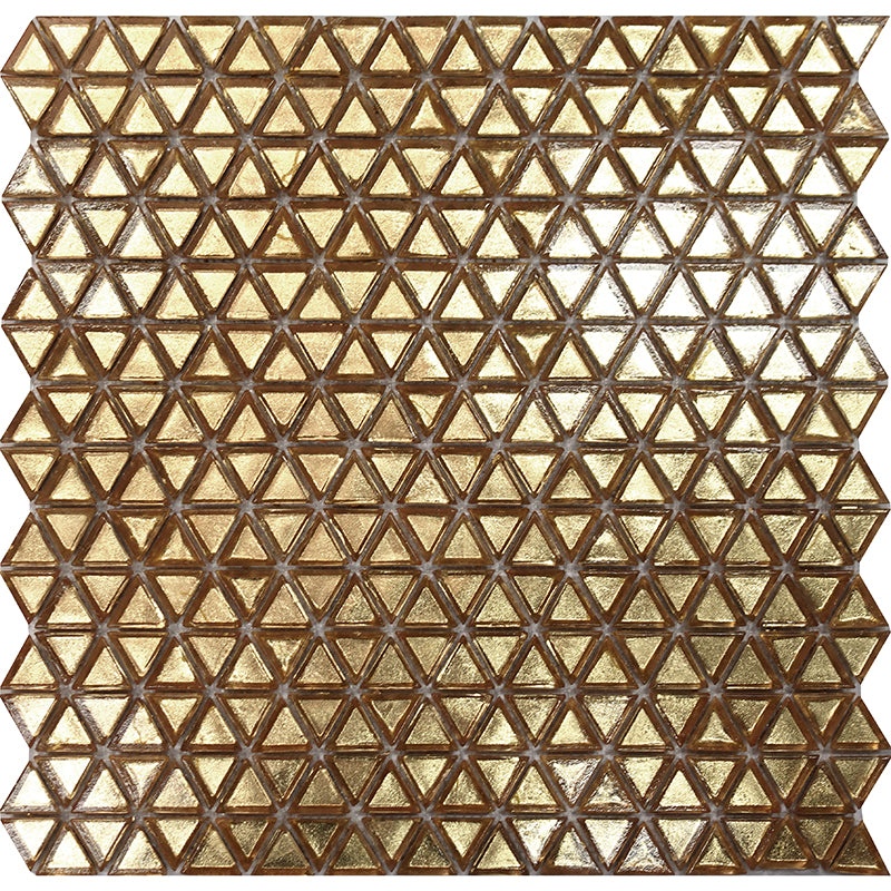 Glamour Gold Glass Mosaic - Triangle - Glossy