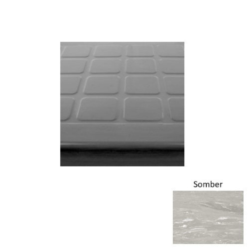 Marbleized 94 Somber Raised Square Rubber (Sq) Stair Tread - Textured