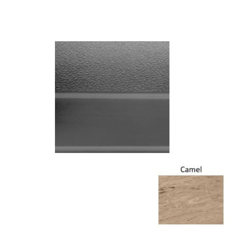 Marbleized 93 Camel Rubber Stair Tread - Textured