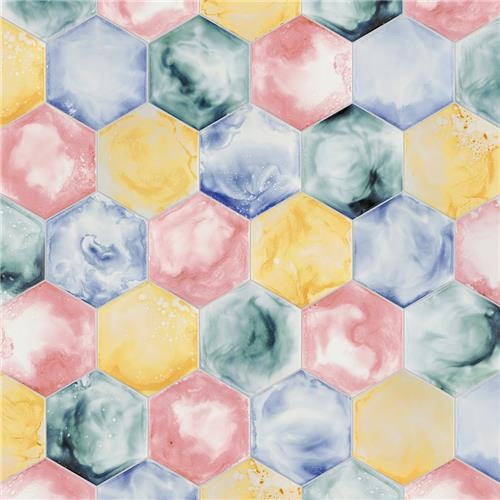 Raktion Porcelain Tile - Glossy Hexagon