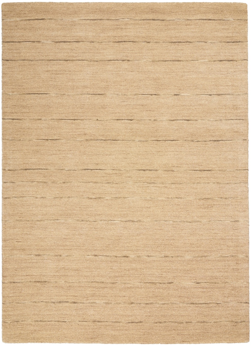 Calvin Klein Halo Beige Wool Modern Area Rug