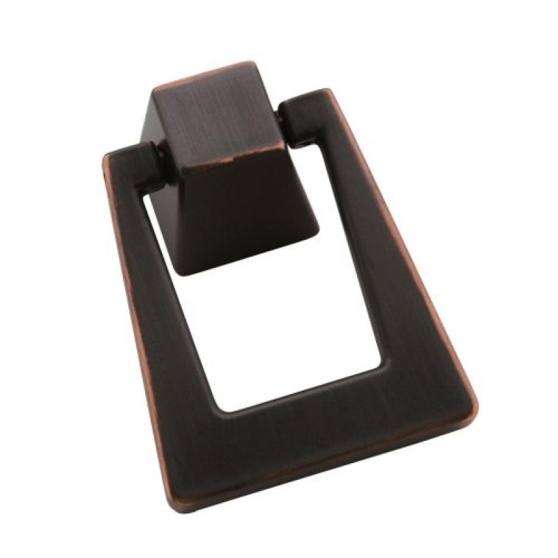 Blackrock Zinc Ring Cabinet Pendant Pull - Oil Rubbed Bronze - 1 13/16" (46 Mm) Width