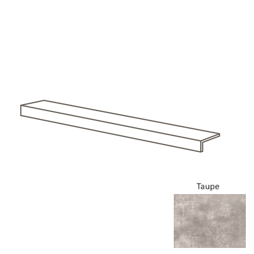 Nominee Taupe Porcelain Coping - Matte - 12" X 24"