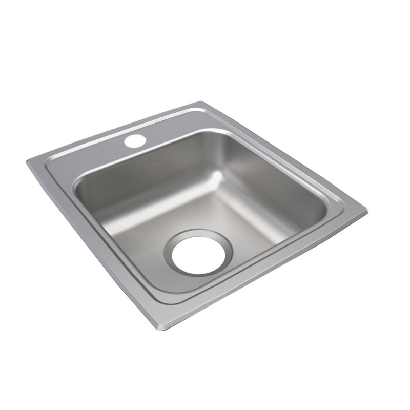 Lrad1316451 Celebrity Stainless Steel Drop In Single Bowl Kitchen Sink - 13" X 16" X 4 1/2" With 1 Hole - Stainless Steel
