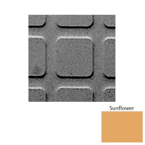 Flextones Sunflower Sq Square 2 Rubber Distinct Designs Tile - Textured - 18" X 18"