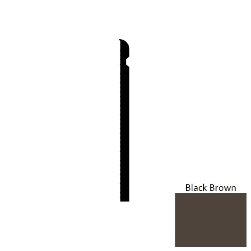 Black Brown Captivate SCC Rubber Wall Base