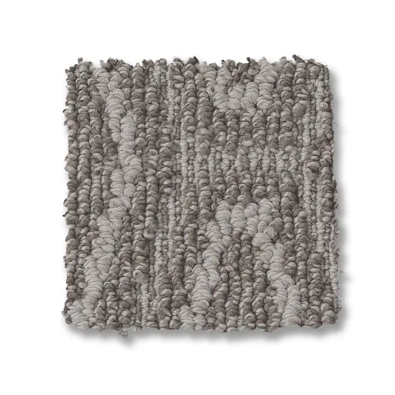 Cozy Cable Silver Polish Nylon Carpet - Loop