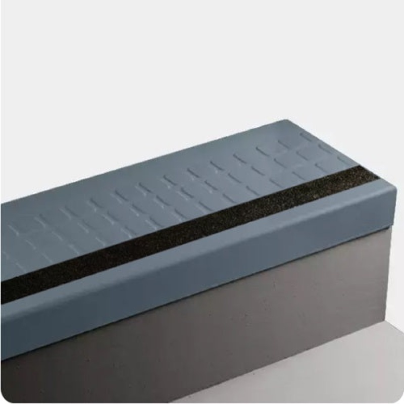Blue Jeans Raised Square Rubber Stair Tread Trim