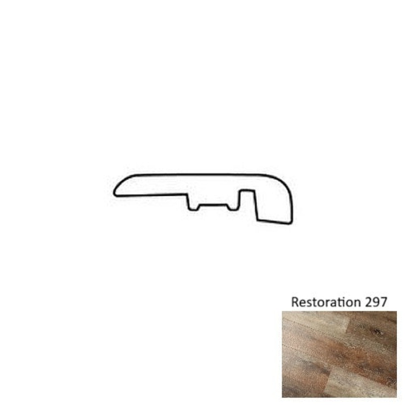Restoration 297 Luxury Vinyl Moulding / Trim - 1 3/8" X 94" End Cap - Urethane