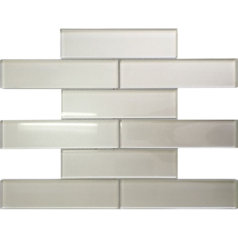Galaxy Pearl Glass Mosaic - 1.9" X 7.7" Brick - Glossy