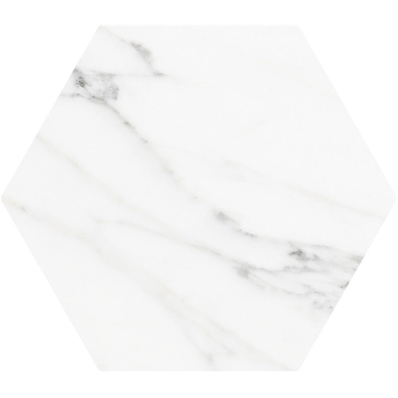 Terra Carrara Porcelain Tile - Matte - 8" Hexagon
