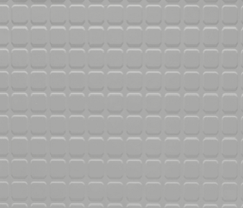 Johnsonite Vapor Grey Raised Square Solid Color Rubber Tile