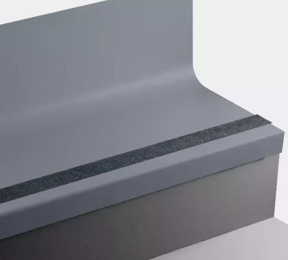 Johnsonite Navy Blue Hammered Rubber Stair Tread