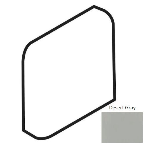 Color Wheel Classic Desert Gray Ceramic Radius Bullnose Corner