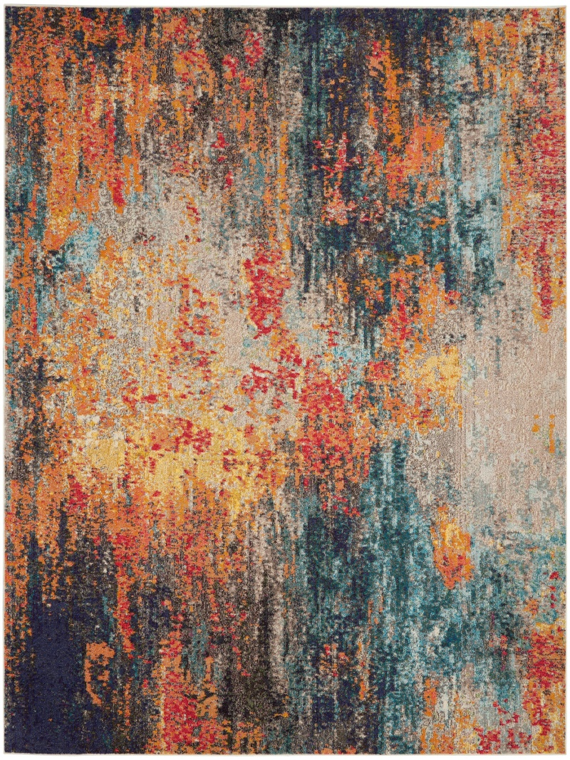Celestial Ces15 Multicolor Polypropylene Modern Area Rug
