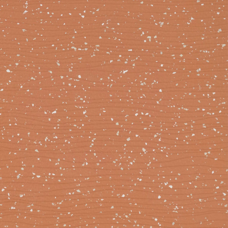 Johnsonite Spicy Clementine Bamboo Color Splash Speckled Rubber Tile - Textured - 24" X 24"