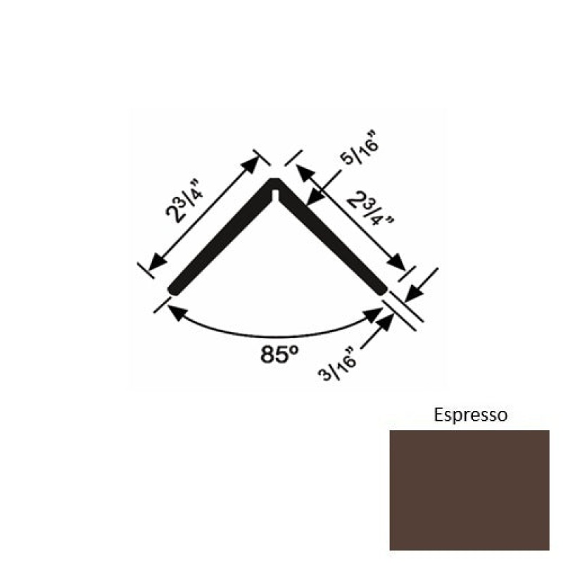 Solid 19Xtr Espresso Rubber Corner Guard