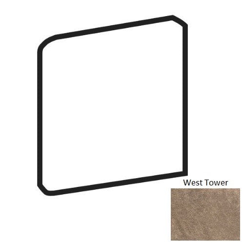 Avondale West Tower Ceramic Wall Trim - 3" X 3" Bullnose Outcorner - Matte