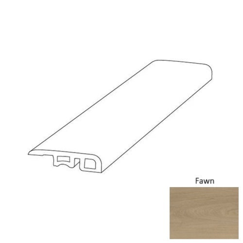 Oaksong Fawn Luxury Vinyl Moulding / Trim - 1.75" X 94" End Cap - Ceramic Bead
