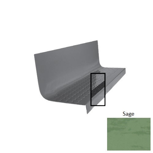 Evolving Styles Creative Elements Sage Type 1776 With Flush Carborundum Strip Distinct Designs Rubber - 20 1/2" X 72" Stair Tread - Rgt Radial Ii Raised Disc Design