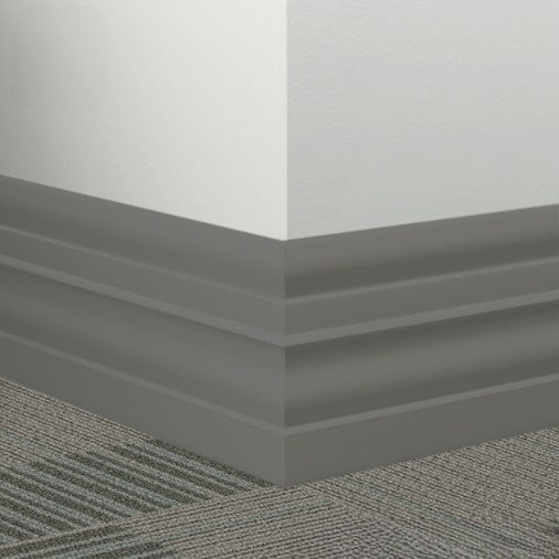Johnsonite Gateway Rubber Millwork Contoured Wall Base - 6" X 96" X 1/4" Attache - Millwork Contoured Wall Base