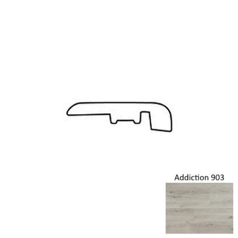 Addiction 903 Luxury Vinyl Moulding / Trim - 1 3/8" X 94" End Cap - Urethane