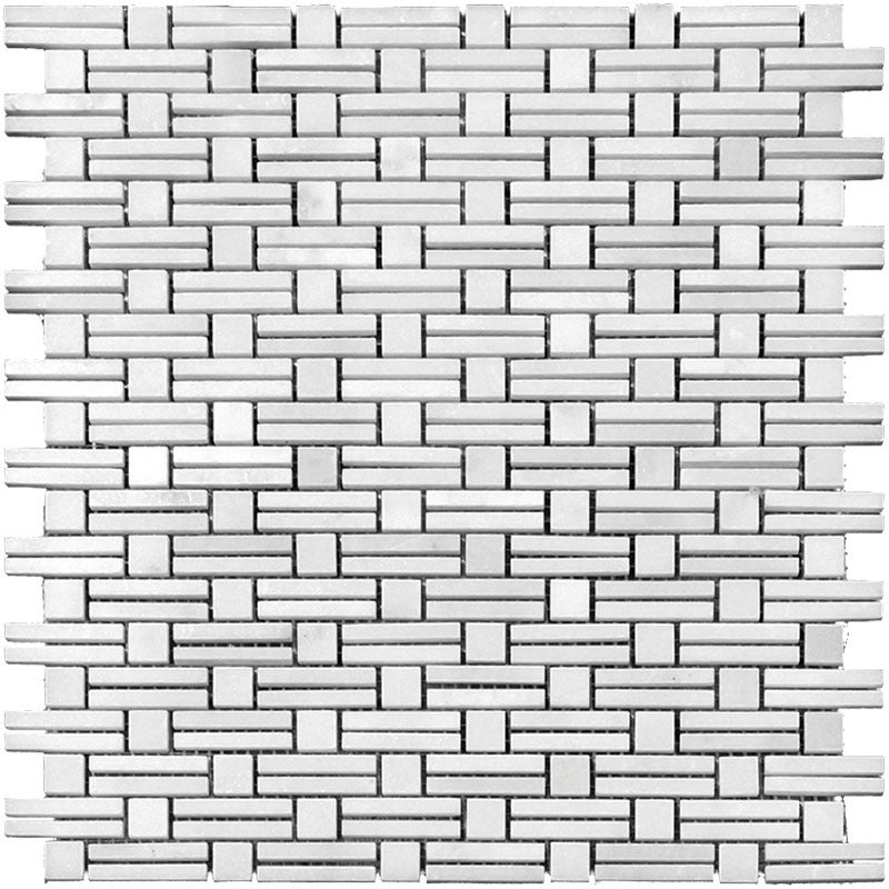 Marbella Eastern White Marble Mosaic - Granada - Polished