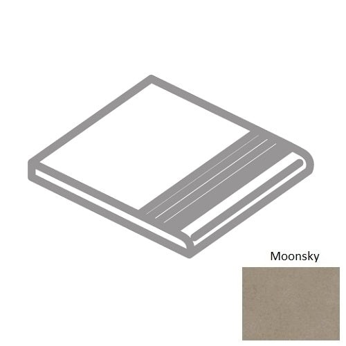 Sky Moonsky Honed Porcelain Floor Trim – 12" x 12" Stair Tread