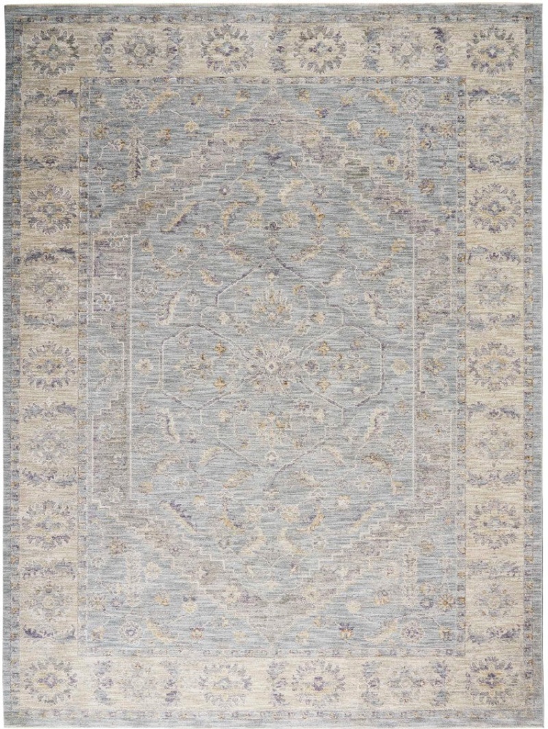 Infinite Blue Ift02 Polypropylene & Polyester Farmhouse Area Rug - 4 Ft X 6 Ft - Blue