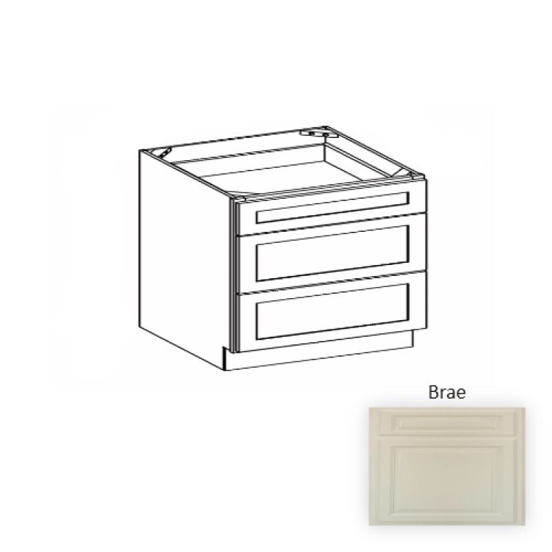Vdb24 Brae Wood Bathroom Vanity Drawer Base - 24" X 34.5" X 21" (Assembly Required) - Brae