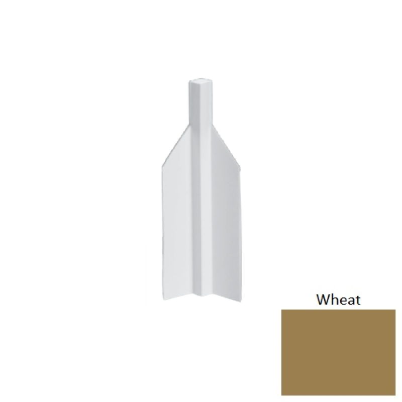 Mcb Wheat Rubber Moulding / Trim - 4 1/4" Mini Inside Corner Blocks - Mini Inside Corner Blocks