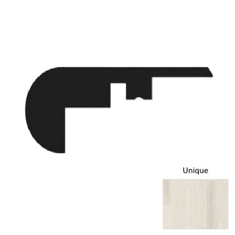 Paradise Unique 94" Overlap Stair Nose - Wire Brushed