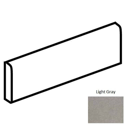 Neospeck Light Gray Porcelain Floor & Wall Trim - 3" X 24" Bullnose - Unpolished