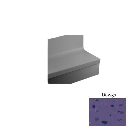 Johnsonite Dawgs Hammered Rubber Stair Tread with Riser