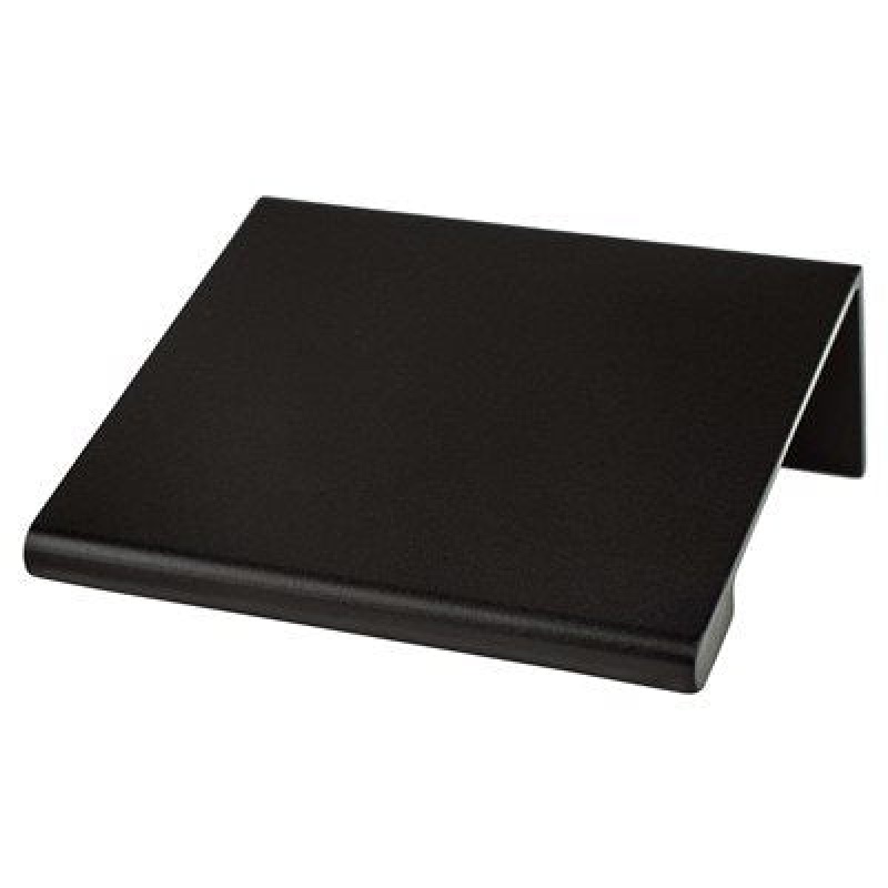 Contemporary Advantage Two Matte Black Aluminum Finger Pulls