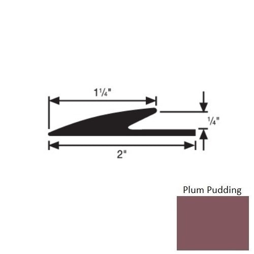 Flextones Plum Pudding Vinyl Transition Edge Guard