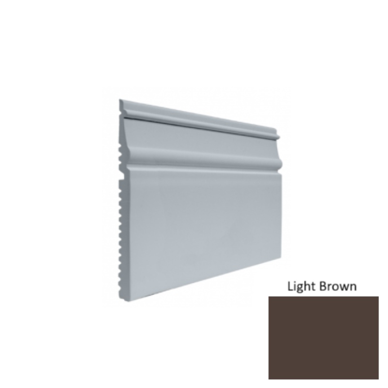 Contours #55 Nobility Light Brown Rubber Profiled Wall Base - Satin - 5 1/2" X 8 Ft