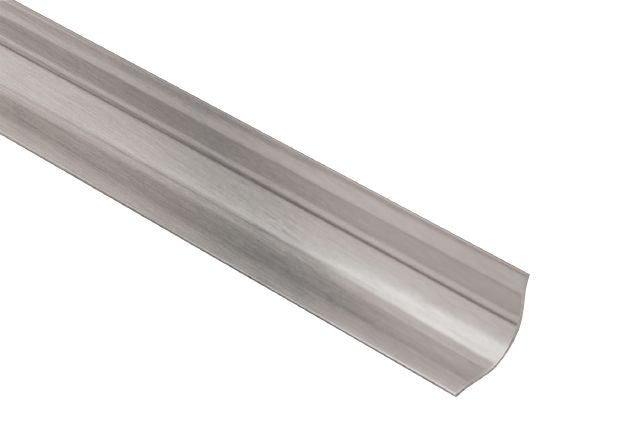 Eck Khk Metal Tile Edging Trim - Brushed Stainless Steel