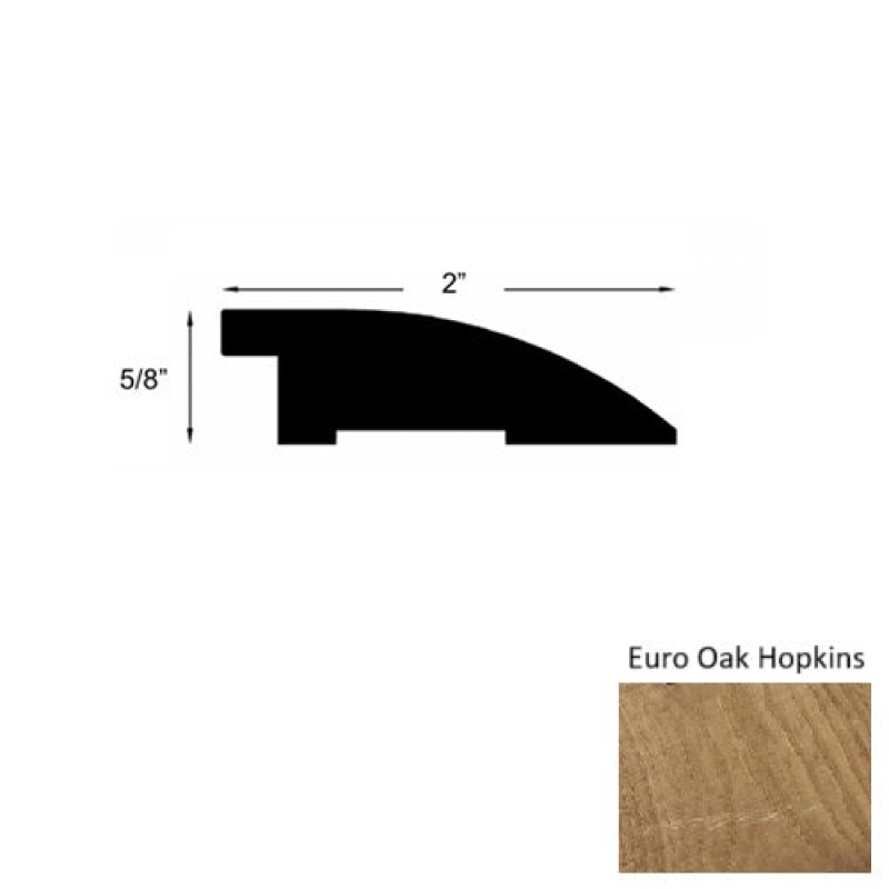 Mill Creek Euro Oak Hopkins Hardwood Moulding / Trim - 2" X 78" Reducer - Urethane