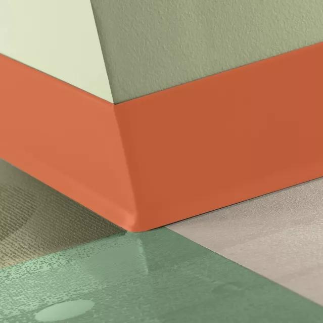 Johnsonite Tangerine Tango Rubber Baseworks Thermoset Wall Base