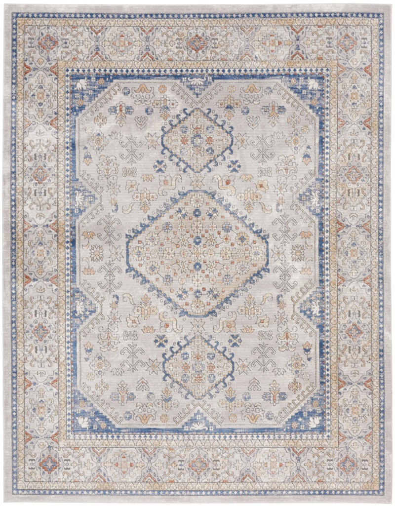 Series 4 Sr403 Grey / Blue Vintage Area Rug