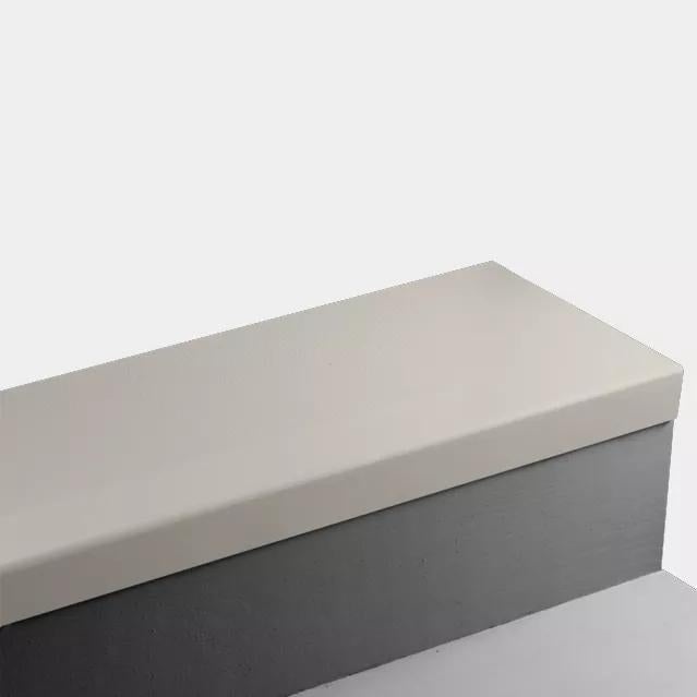 Johnsonite Macadamia Hammered Rubber Angle Fit Stair Tread, 14 1/4" x 72", Without Riser (Sq), Textured