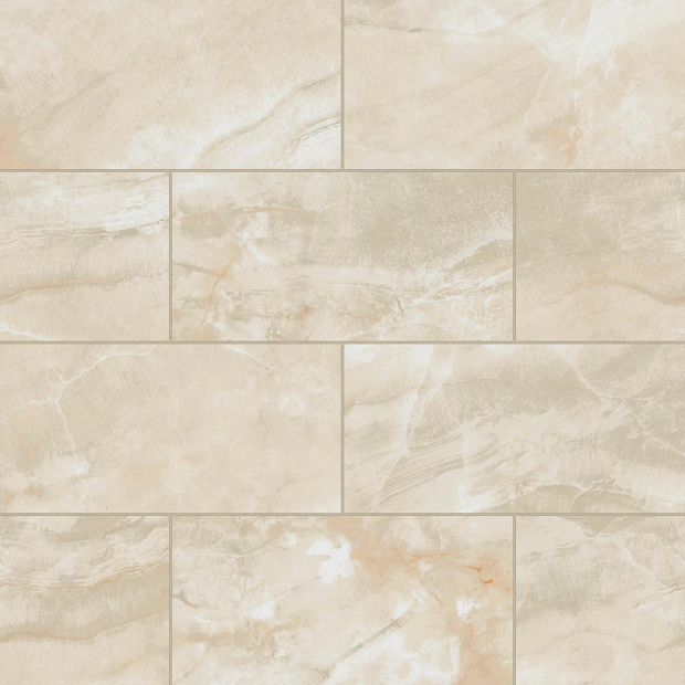 Gemma Beige Onyx Porcelain Tile - Polished