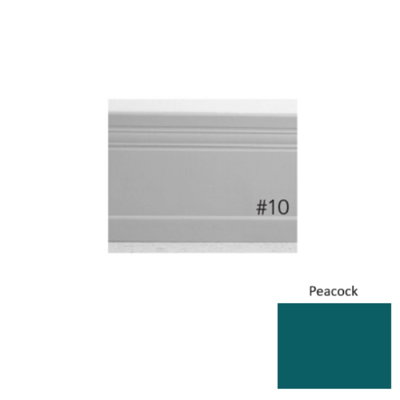 Pinnacle Plus #10 Serenity Peacock Rubber Coil Wall Base - 4" X 60 Ft