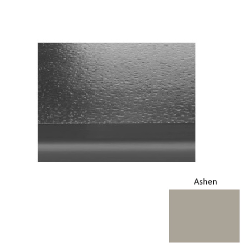 Solid 99 Ashen Hammered With 2" Nose Rubber (Sq) Stair Tread - Hammered